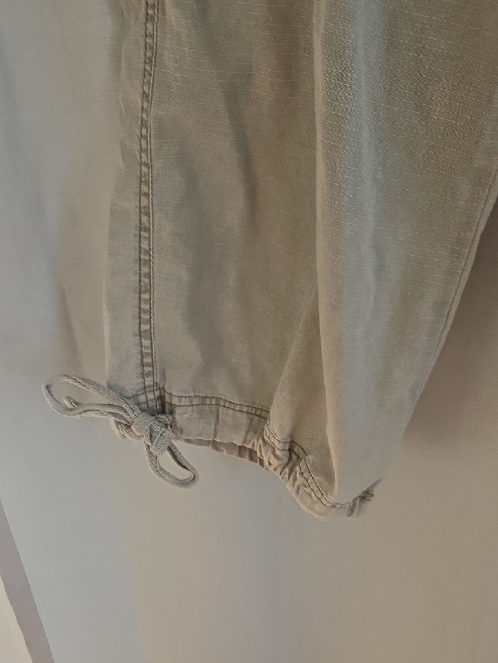 Natural Reflections Khaki Embroidered Cargo Capris - Picture 6 of 10